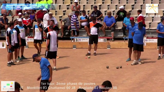 Premier tour, deuxième phase, France Quadrettes, Sport Boules, Saint-Denis-lès-Bourg 2015