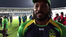 It's a fantastic feeling - a happy Chris Gayle - Spartan reacts to his first ever T20 century at Sabina Park and the first of #CPL15!