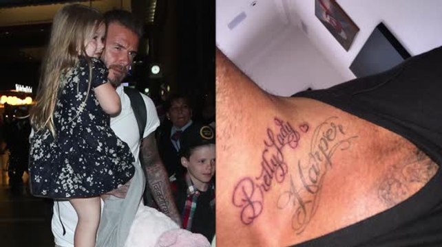 David Beckham se fait tatouer Pretty Lady pour Harper