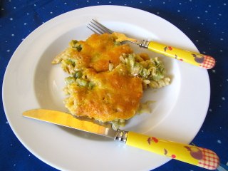 Pasta Cheese and vegetable casserole