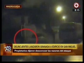 San Miguel: Delincuentes lanzaron granada contra hospedaje