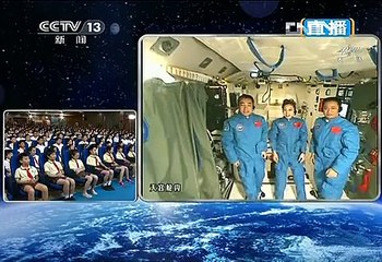 天宫课堂  中国神舟十号太空授课全程  Chinese Shenzhou Temple classroom lectures throughout the 10th Space  Wilbur Li