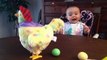 Baby Freaks Out When She Sees An Easter Hen Laying Eggs
