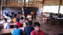 Poor school in Laos, field visit in Laos
