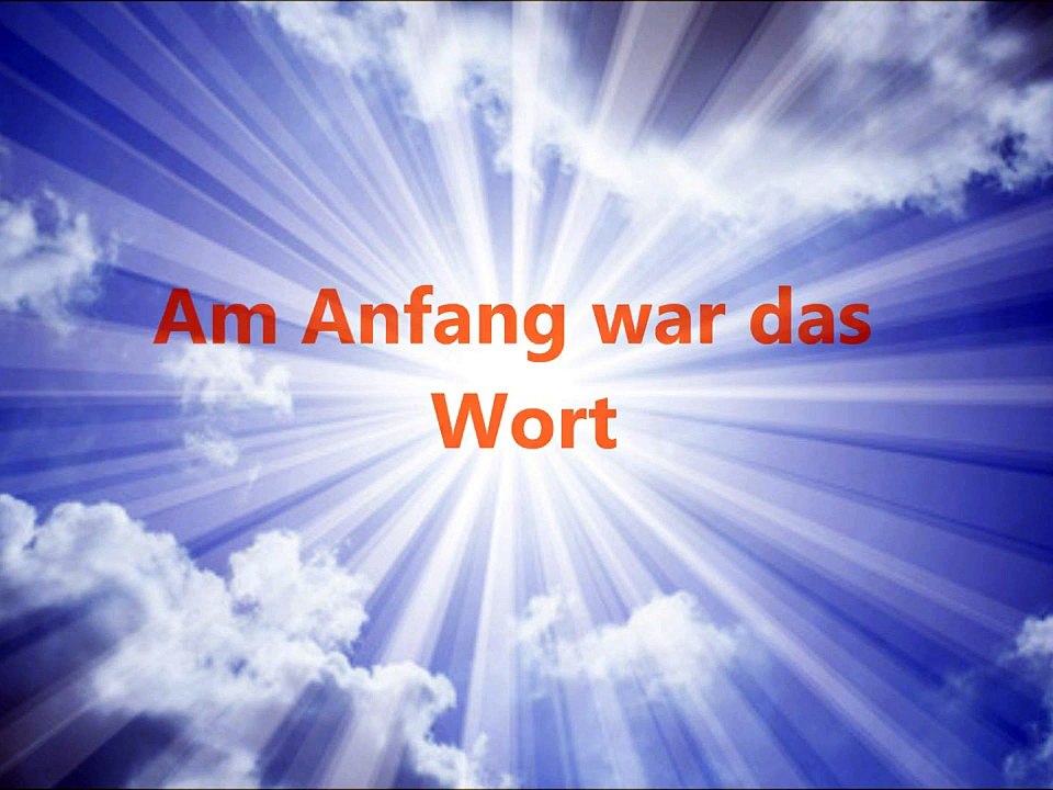 Am Anfang war das Wort