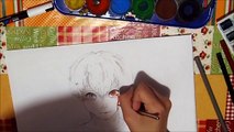 Speed drawing #1 - Ken Kaneki from Tokyo Ghoul