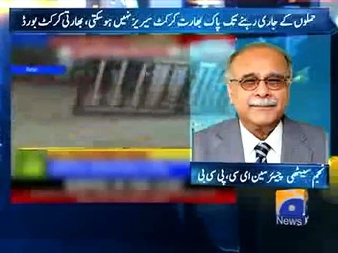 Najam Sethi's response on Indian cancellation of cricket series with Pakistan