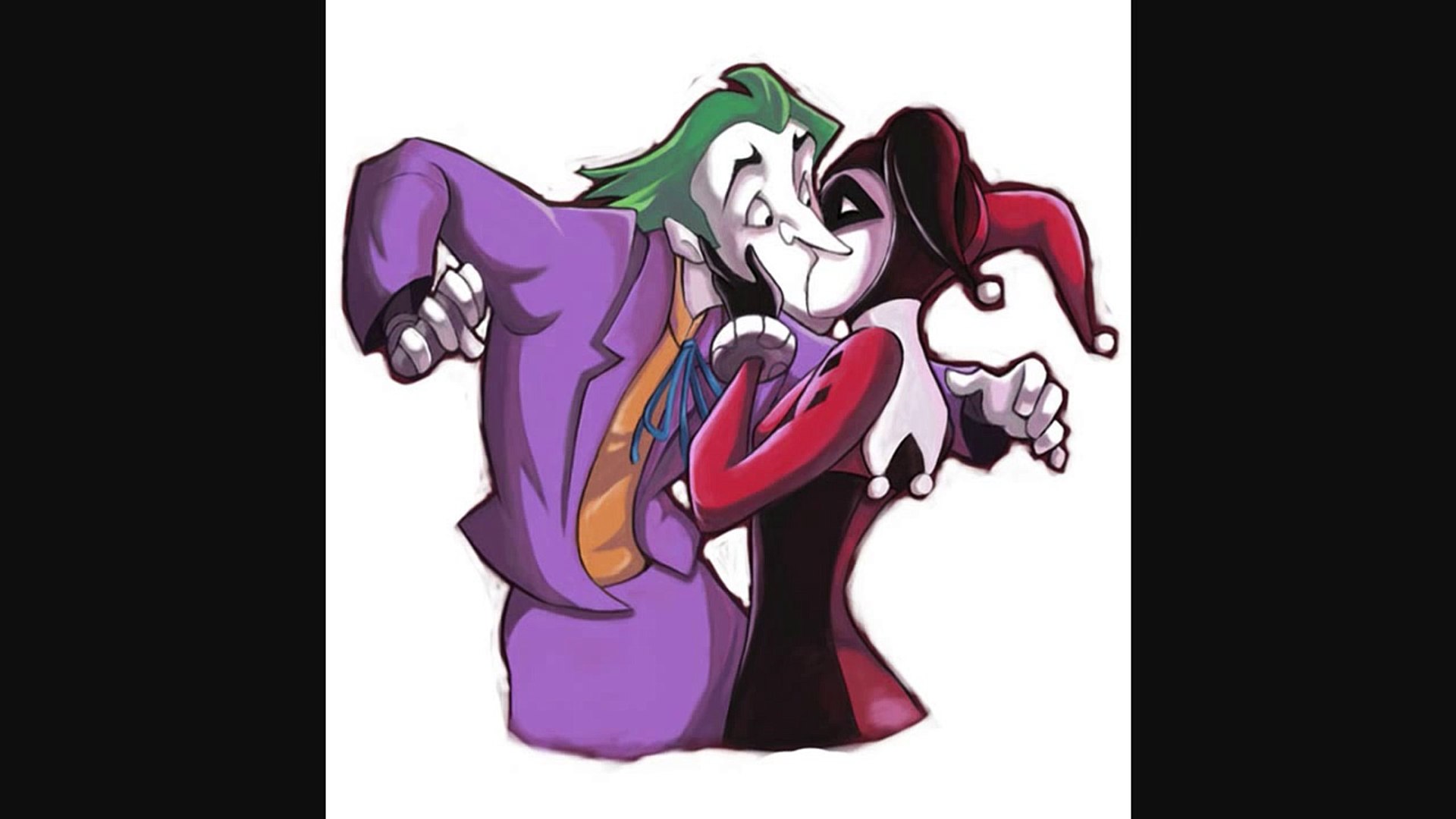 Joker Kisses Harley Quinn Easy Speed Painting Because Of You