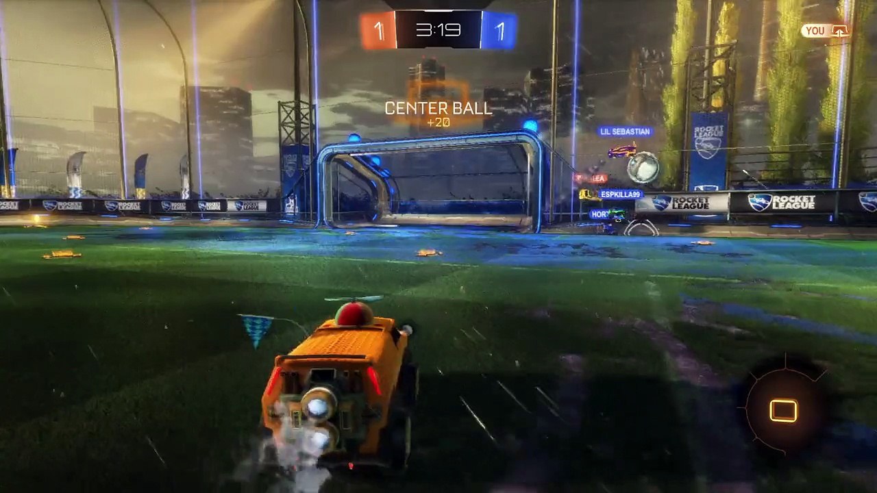 Rocket League butt shot plus a quick score