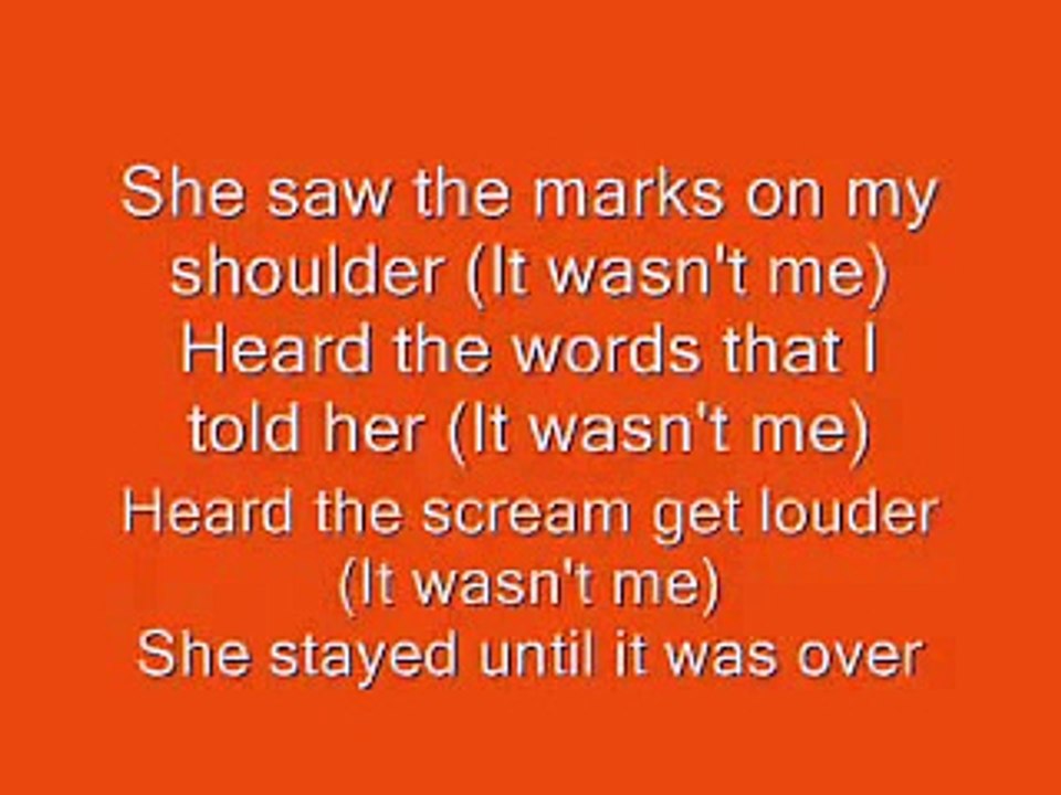 Shaggy - It Wasn't Me with Lyrics!