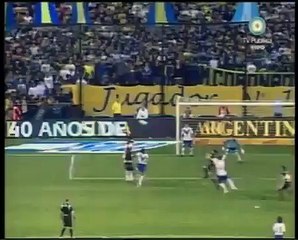 gol de palermo desde la mitad de la cancha de cabeza a velez