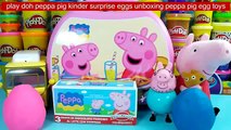 play doh peppa pig kinder surprise eggs unboxing peppa pig egg toys