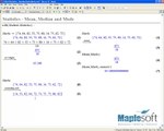 Descriptive Statistics in Maple: Measures of Central Tendency