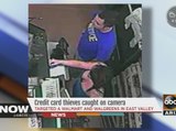 Credit card thieves caught on camera