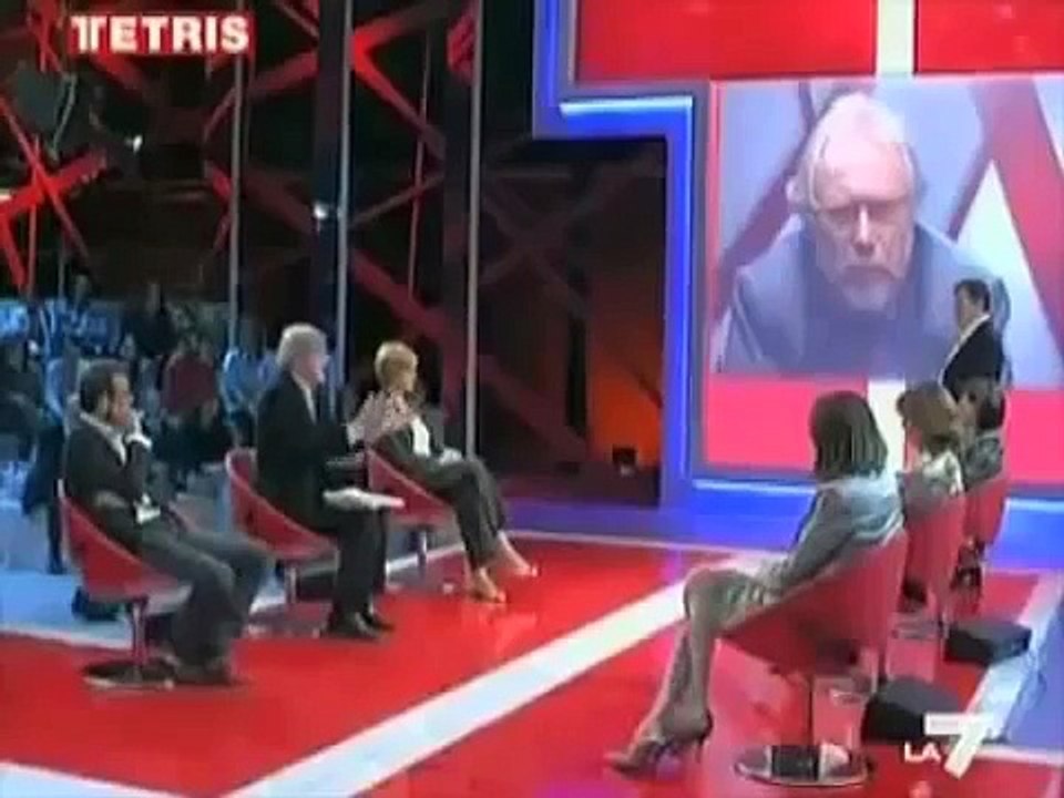 Lite Tra Sgarbi e Guzzanti - Tetris - La 7 - Luca Telese