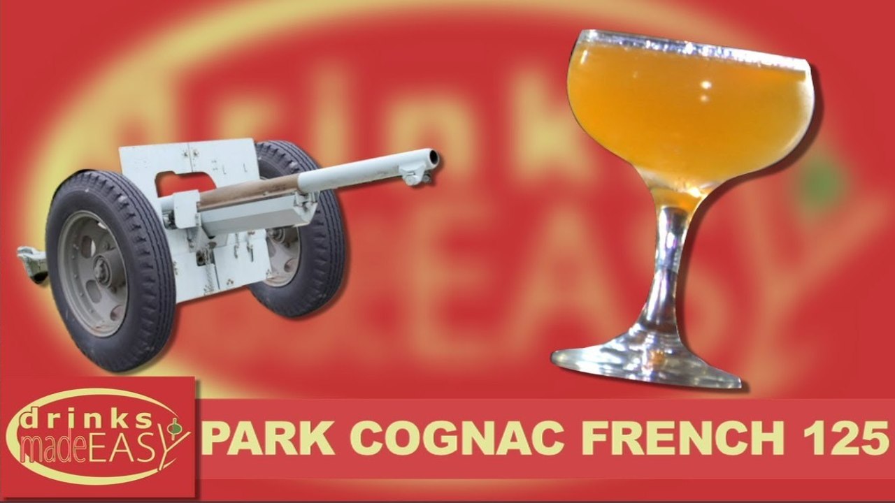 How To Make A Park Cognac French 125 (French 75 variation) Cocktail -Drinks Made Easy