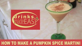 How To Make A Pumpkin Spice Martini-Drinks Made Easy