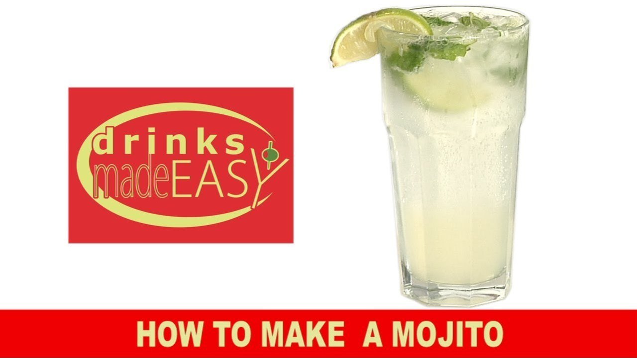 A 30 second How to make a Mojito cocktail video-Drinks Made Easy