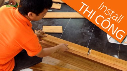 Lắp đặt sàn tre Ali tại Elite Fitness & Spa