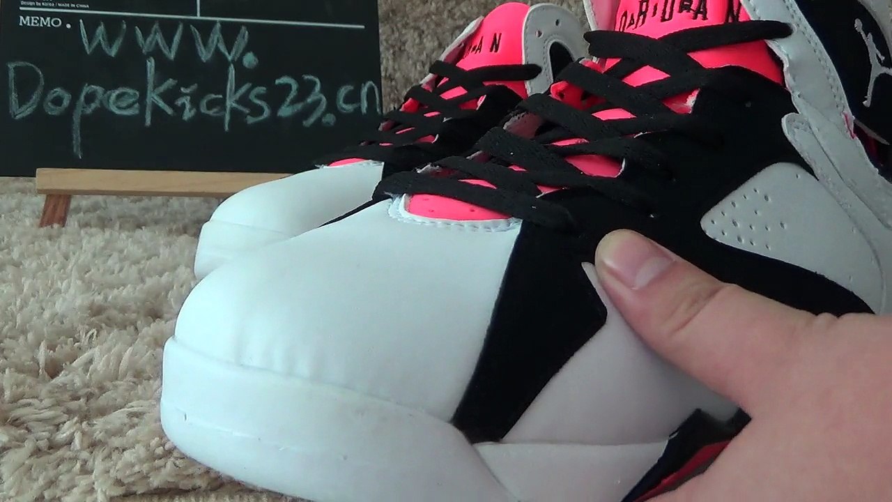 unboxing authentic air jordan 7 hot lava gs size reviews dopekicks23.cn