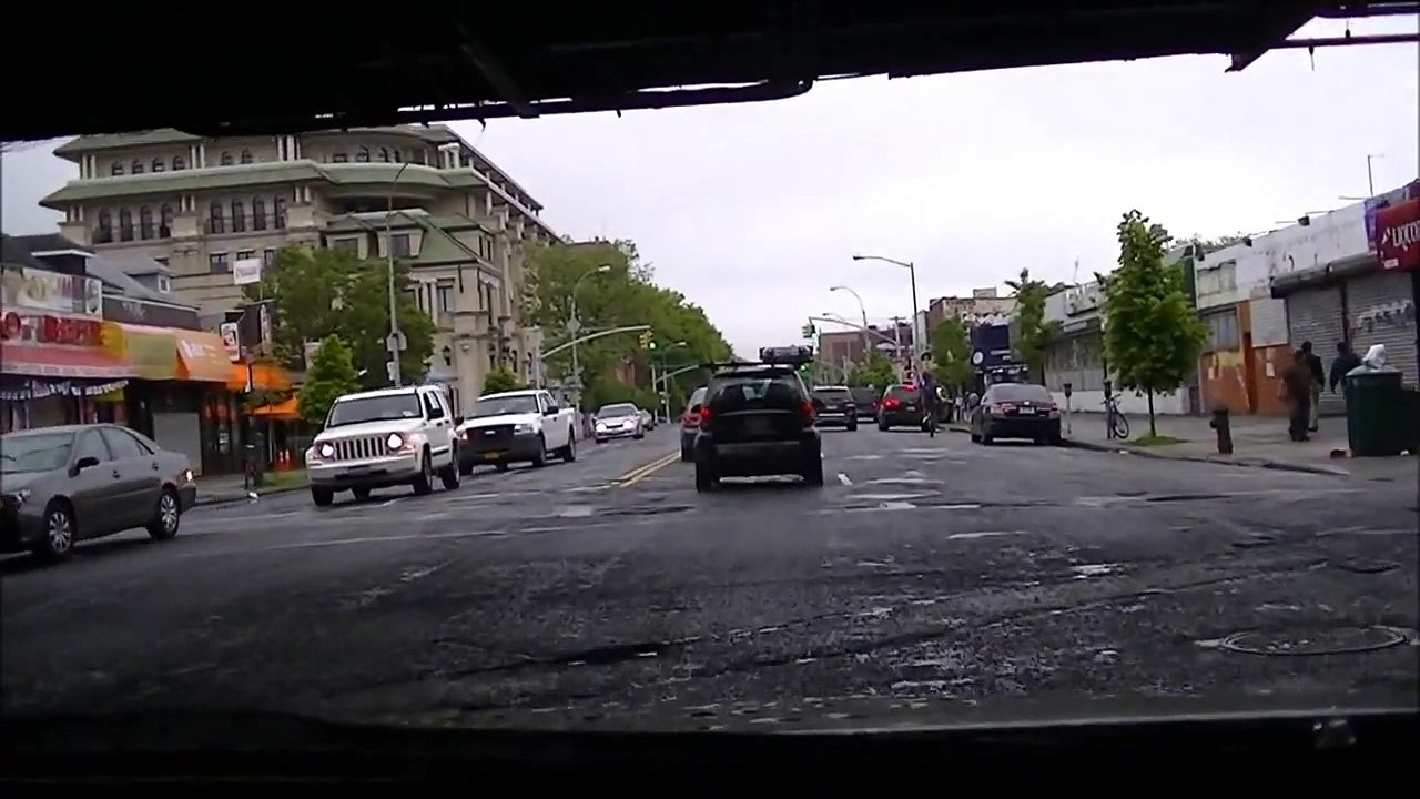 Driving around Brooklyn, New York ( Бруклин, Нью-Йорк)