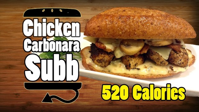 Quiznos Blackened Chicken Carbonara Bacon Alfredo Sub Recipe - HellthyJunkFood