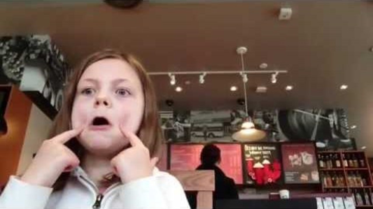 At Starbucks