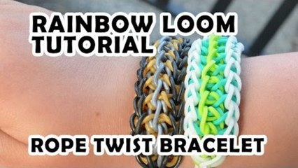 Rainbow Loom Tutorial - Rope Twist Bracelet by Bethany G