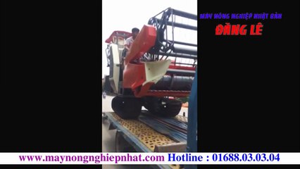 Liên tục xuất bán máy gặt kubota DC-60 đi Kim Động Hưng Yên máy gặt Kubota Thái Lan cũ bãi