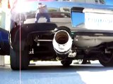 Black Subaru  Impreza STi Hks Carbon Ti Exhaust