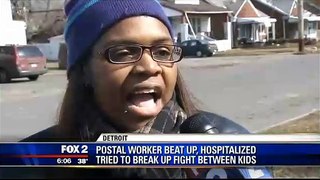 Detroit postal worker is attacked while trying to break up a fight - CrazyDetroit