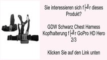 GDW Schwarz Chest Harness Kopfhalterung für GoPro HD Hero 2/3