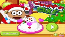 Pou Christmas Snowman Cake - Funny Pou Christmas Baby Games