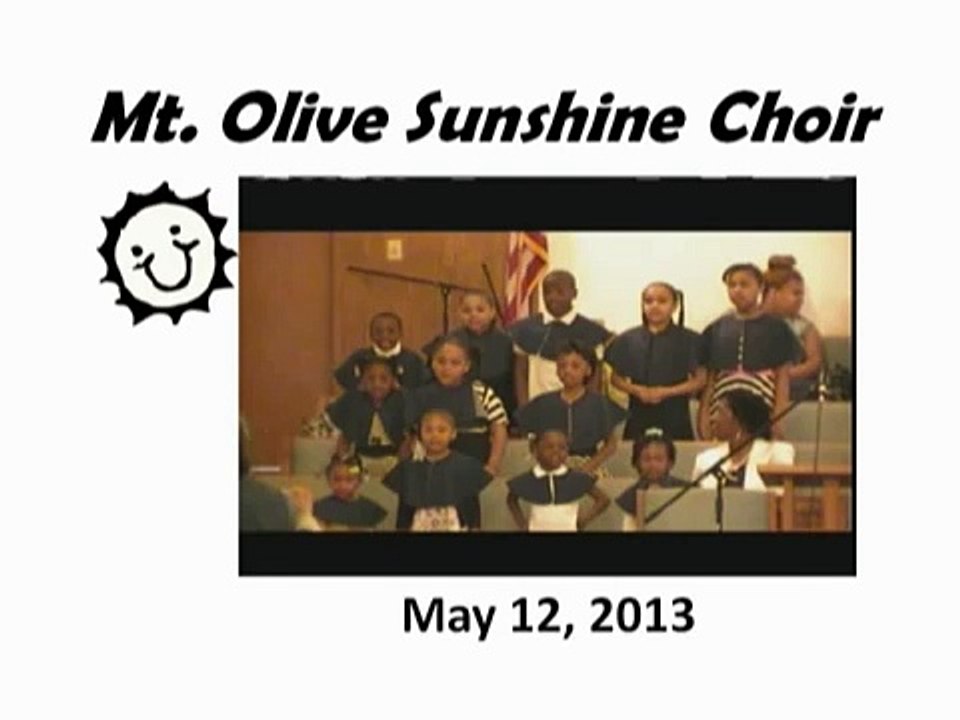 Mt. Olive MBC Flint Sunshine Choir - Children's Gospel  Choir "Anything"