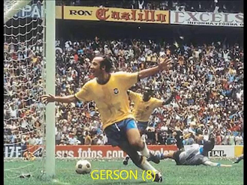 GERSON Rompe PERONE  a ORLANDO LA TORRE BRASIL vs PERU 1969