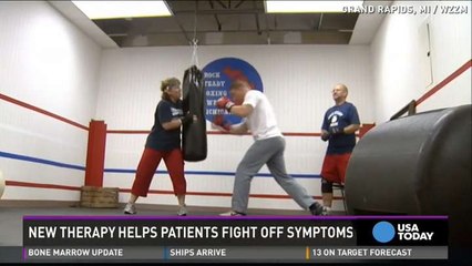 Patients use boxing to fight Parkinson's disease