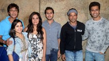 Farhan Akhtar & Chunkey Pandey @ 'Masaan' Special Screening | Richa Chadda