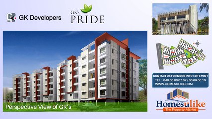 3BHK Flats for Sale in Sainikpuri, Hyderabad at GK Pride