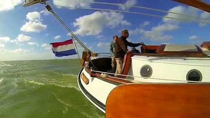 Segeln 2013 Plattbodenschiff Ijsselmeer guter Wind