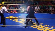 Satánico vs Blue Panther, en Caralucha Promociones (25-julio-2015)