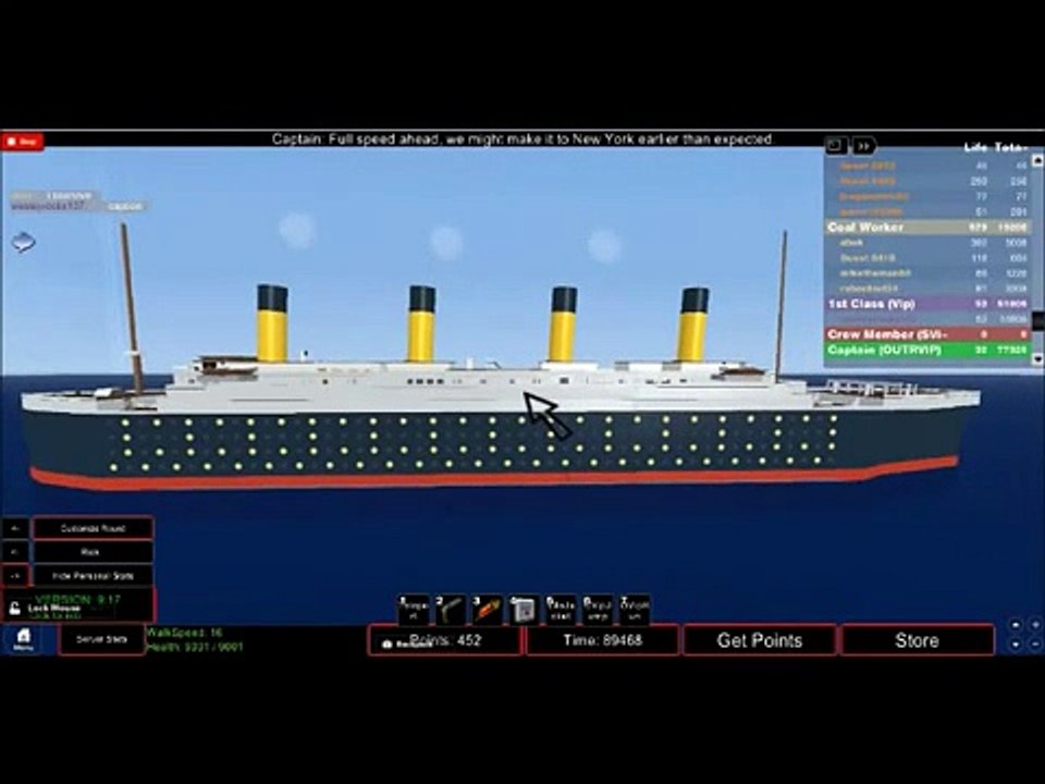 Roblox Titanic Sinking Animation