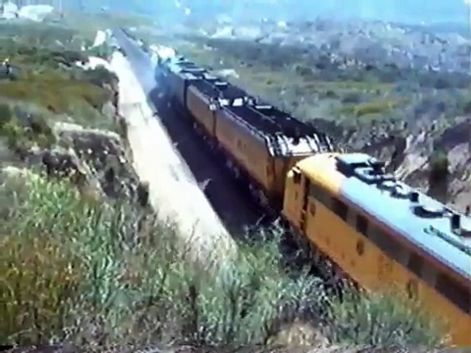 Union Pacific  #3985 & E-9's on Cajon Pass