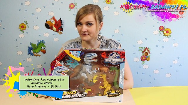 Indominus Rex & Velociraptor Mash Pack - Hero Mashers - Jurassic World - B1388 - Recenzja