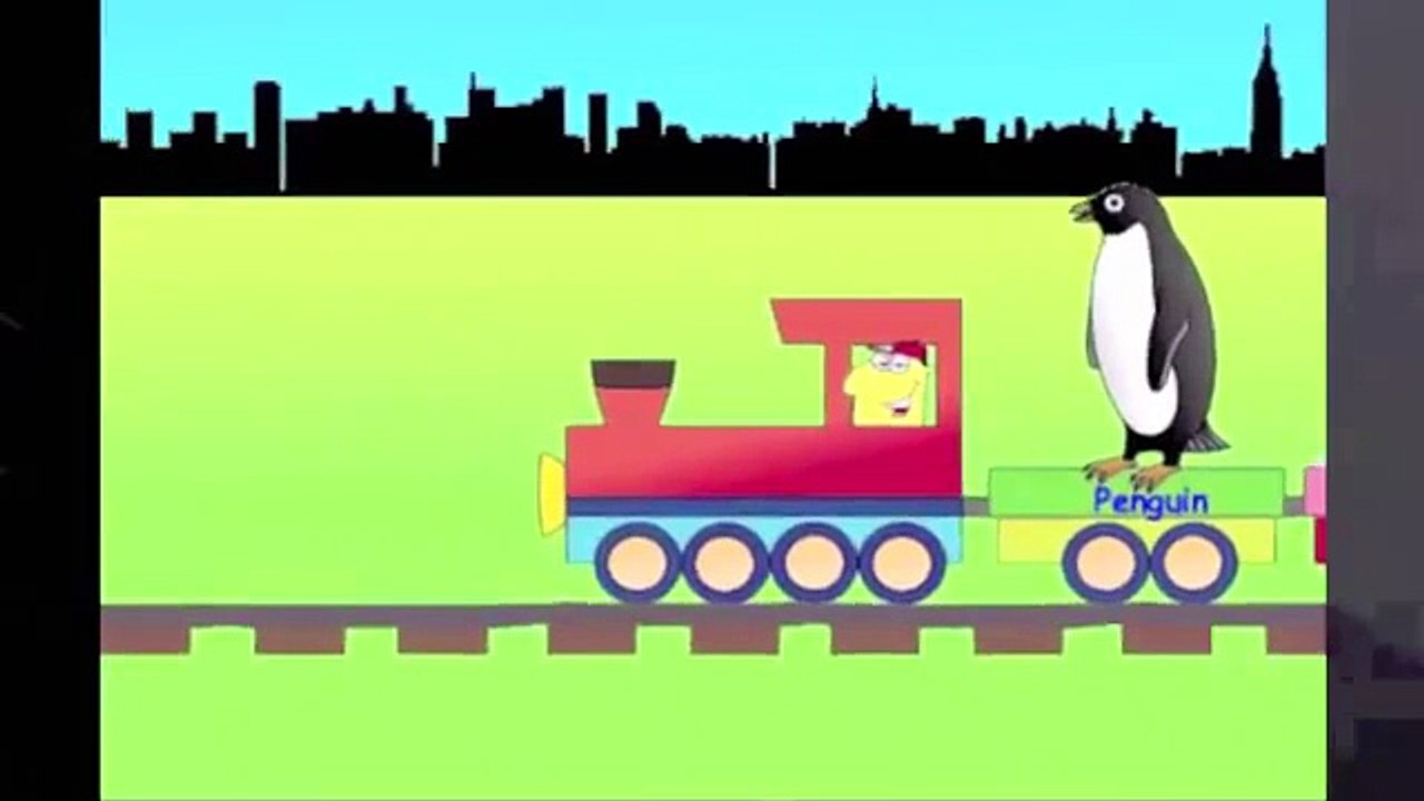 Learn Polar Animal Train - learning animals video for kids