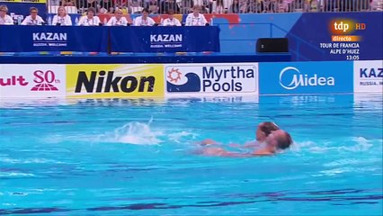 Bill May et Christina Jones aux Mondiaux 2015 de natation synchronisée