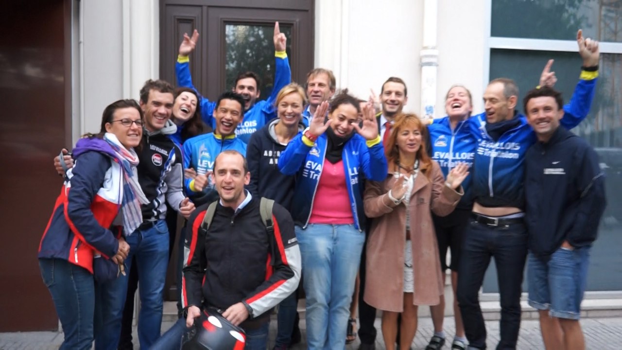 NORSEMAN départ de Levallois pour Stéphanie du LSC