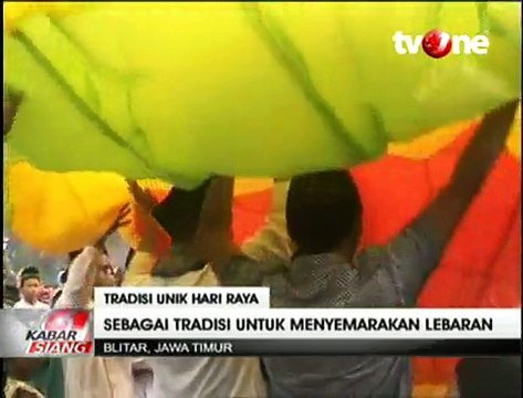 Lepas Balon Udara, Tradisi Unik Hari Lebaran Warga Blitar
