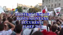 PROTEST ROSIA MONTANA*BUCURESTI*PIATA UNIVERSITATII*01 SEP 2013
