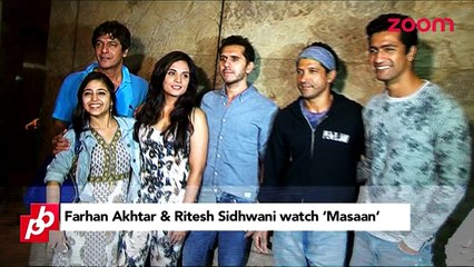 Farhan Akhtar and Ritesh Sidhwani watch 'Masaan' - Bollywood News
