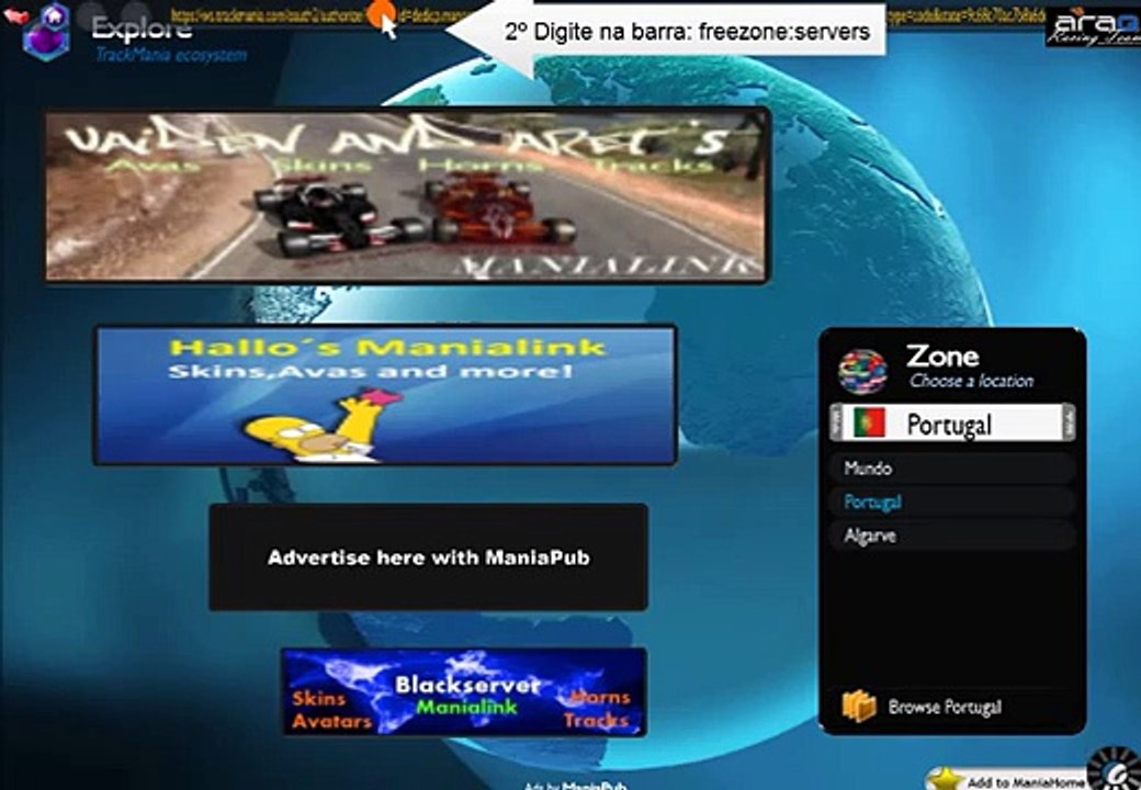 [TUTORIAL] Server FREEZONE Trackmania